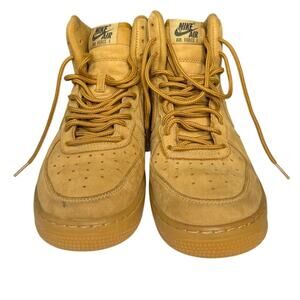 Nike Air Force 1 High GS Flax Wheat Size 7Y 807617-200 Great!